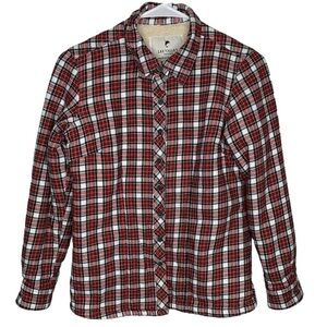 Lee Valley Ireland Cabincore Women’s Plaid Fleece Lined Jacket Size XS